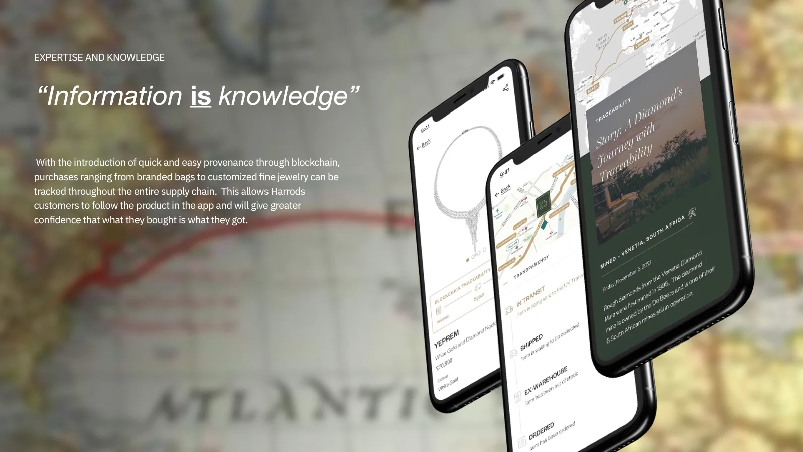 Harrods member app proposal for sharing expertise and knowledge