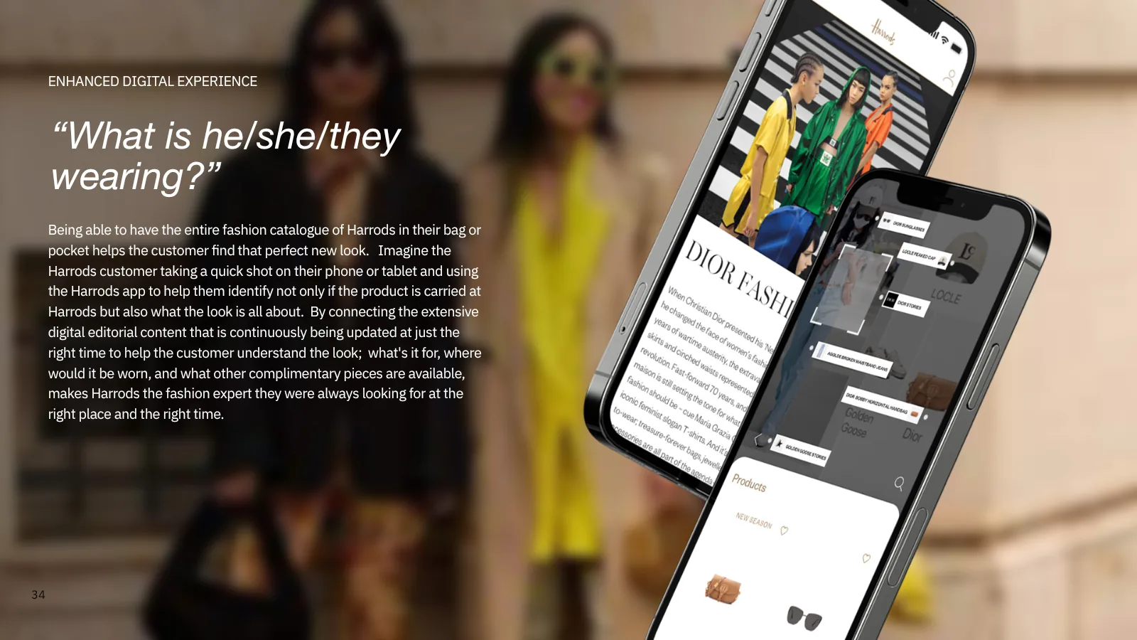 Harrods member app proposal for connected product discovery