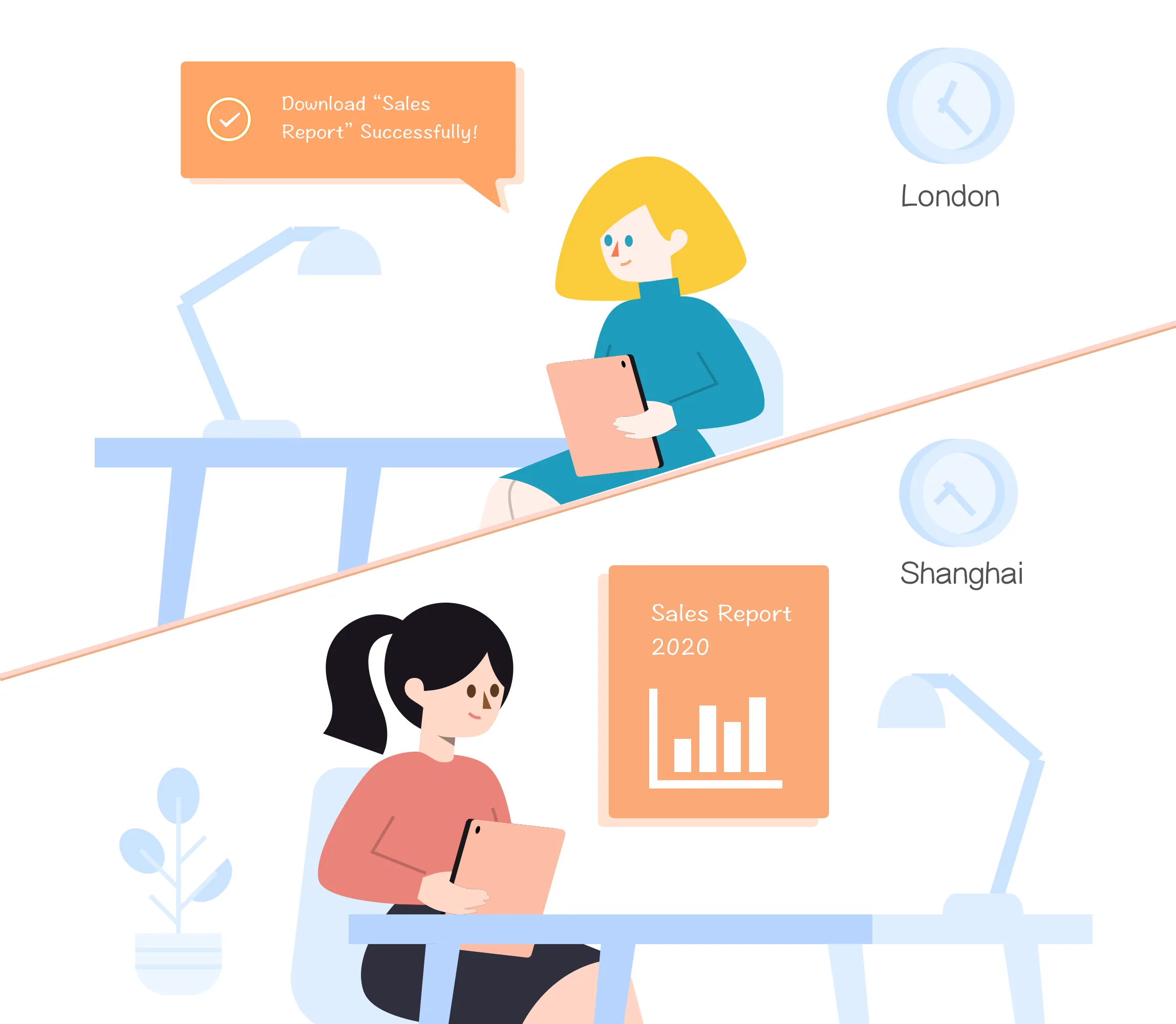 Reporting service storyboard