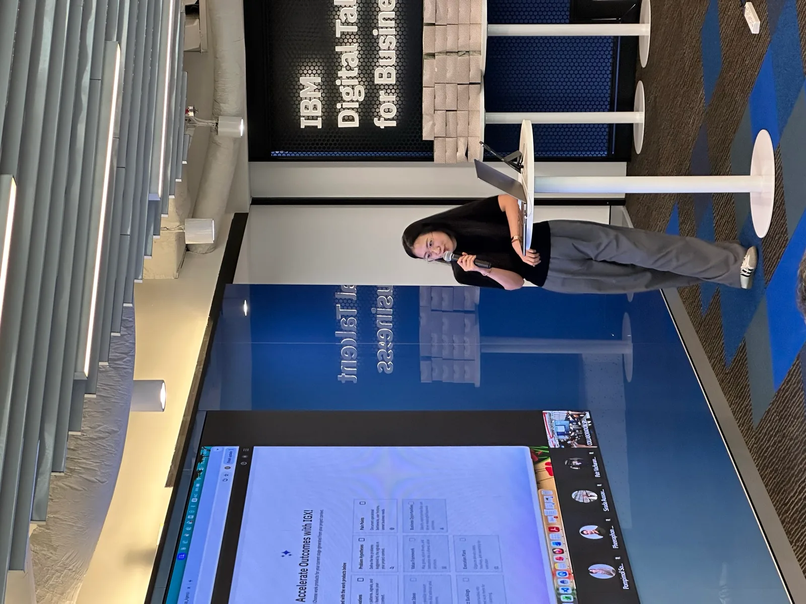 Sandy Wang facilitating an IBM Garage workshop